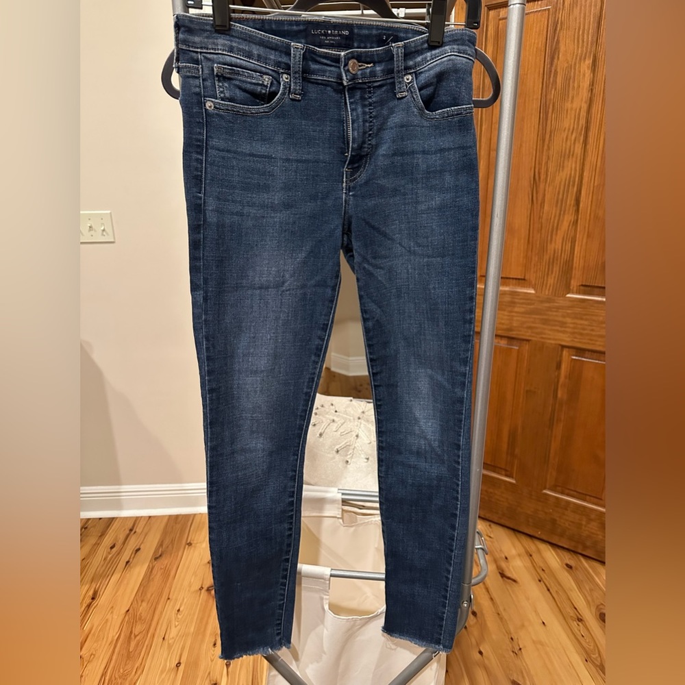 Lucky Brand Dark Blue Ankle Crop Jeans